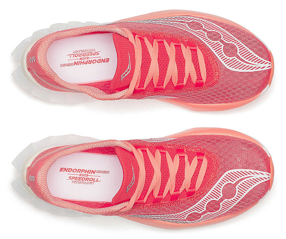 Кроссовки женские Saucony Endorphin Pro 4 Coral - Фото 5 большая