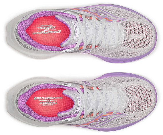 Кроссовки женские Saucony Endorphin Speed 5 White/Crocus - Фото 5 большая