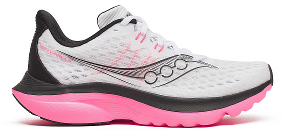 Кроссовки женские Saucony Kinvara 16 White/Black - Фото 1 большая