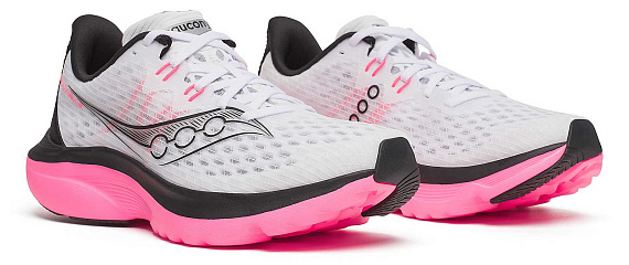 Кроссовки женские Saucony Kinvara 16 White/Black - Фото 2 большая