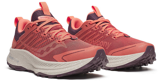 Кроссовки женские Saucony Ride Tr2 Brick/Wine - Фото 2 большая