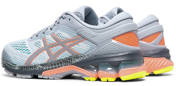 Кроссовки женские ASICS Gel-Kayano 26 LS Piedmont Grey/Sun Coral - Фото 6 большая