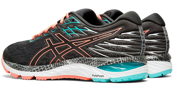 Кроссовки женские ASICS Gel-Cumulus 21 LS Graphite Grey/Sun Coral - Фото 5 большая