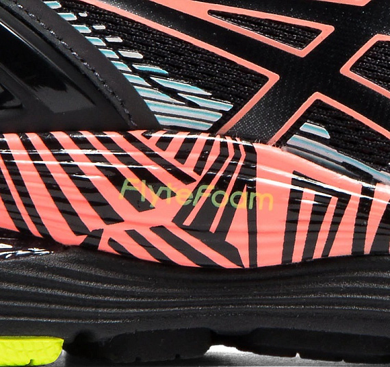 Кроссовки женские ASICS Gel-Nimbus 21 LS Black/Sun Coral - Фото 2 большая
