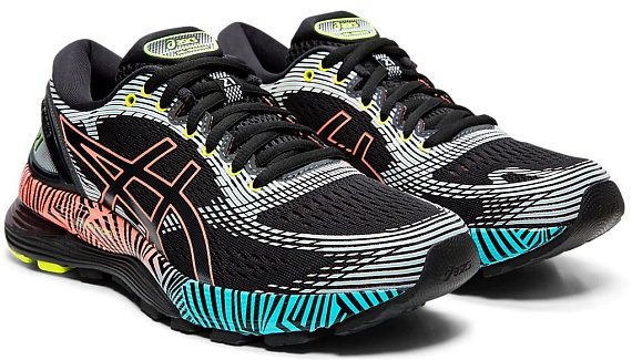 Кроссовки женские ASICS Gel-Nimbus 21 LS Black/Sun Coral - Фото 7 большая