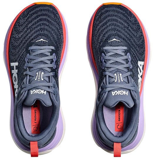 Кроссовки женские Hoka Gaviota 5 Anchor/Grapefruit - Фото 2 большая