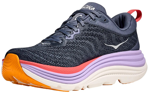 Кроссовки женские Hoka Gaviota 5 Anchor/Grapefruit - Фото 3 большая