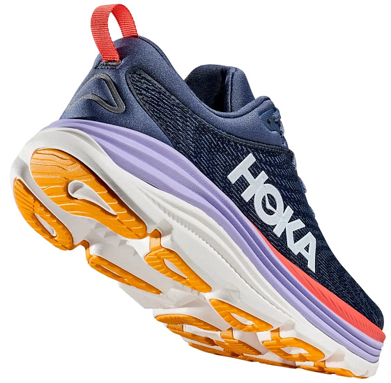Кроссовки женские Hoka Gaviota 5 Anchor/Grapefruit - Фото 4 большая