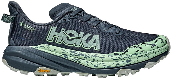 Кроссовки женские Hoka Speedgoat 6 Gtx Thunder Cloud/Mint Fluorite - Фото 1 большая