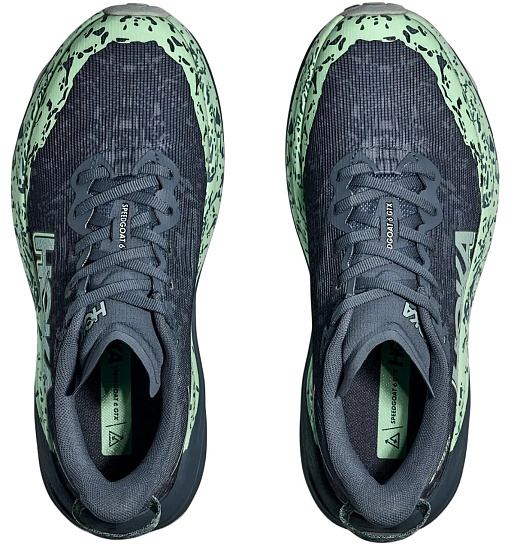Кроссовки женские Hoka Speedgoat 6 Gtx Thunder Cloud/Mint Fluorite - Фото 2 большая