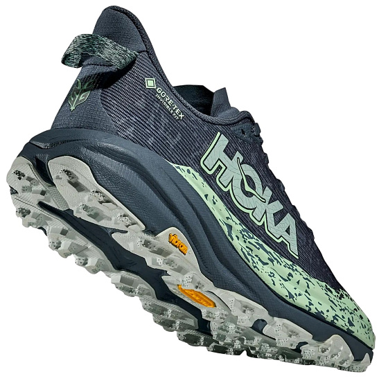 Кроссовки женские Hoka Speedgoat 6 Gtx Thunder Cloud/Mint Fluorite - Фото 4 большая