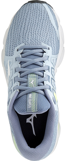 Кроссовки женские Mizuno Wave Equate 6 Subdued Blue/White/Neo Lime - Фото 3 большая