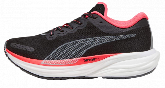 Кроссовки женские Puma Deviate Nitro 2 Puma Black/Fire Orchid - Фото 1 большая
