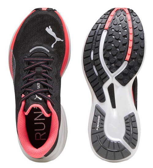 Кроссовки женские Puma Deviate Nitro 2 Puma Black/Fire Orchid - Фото 5 большая