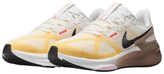 Кроссовки женские Nike Air Zoom Structure 25 Summit White/Black/Mink Brown - Фото 4 большая