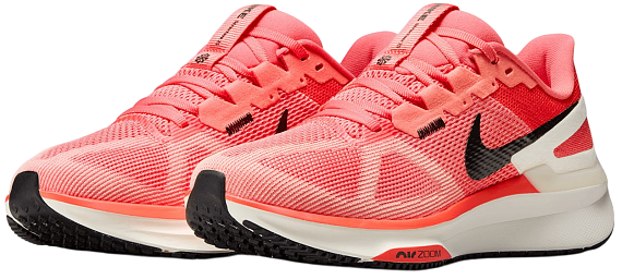 Кроссовки женские Nike Air Zoom Structure 25 Magic Ember/White/Sail/Apricot Agate - Фото 3 большая
