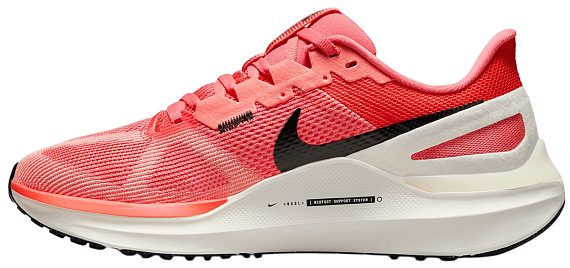 Кроссовки женские Nike Air Zoom Structure 25 Magic Ember/White/Sail/Apricot Agate - Фото 4 большая