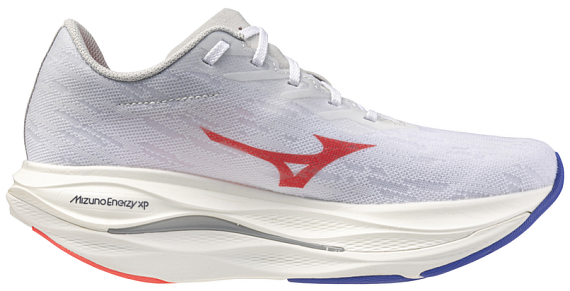 Кроссовки женские Mizuno Wave Rebellion Flash 3 White/Striking Coral/Iris Bloo - Фото 9 большая