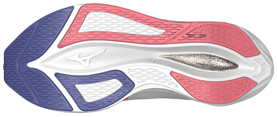 Кроссовки женские Mizuno Wave Rebellion Flash 3 White/Striking Coral/Iris Bloo - Фото 10 большая