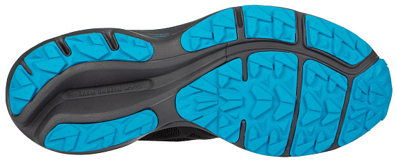 Кроссовки женские Mizuno Wave Rider GTX т.сер/т.сер/гол - Фото 4 большая