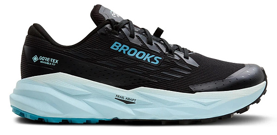 Кроссовки женские Brooks Cascadia 19 Gtx Black/Ebony/Blue Flower - Фото 1 большая