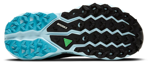 Кроссовки женские Brooks Cascadia 19 Gtx Black/Ebony/Blue Flower - Фото 4 большая