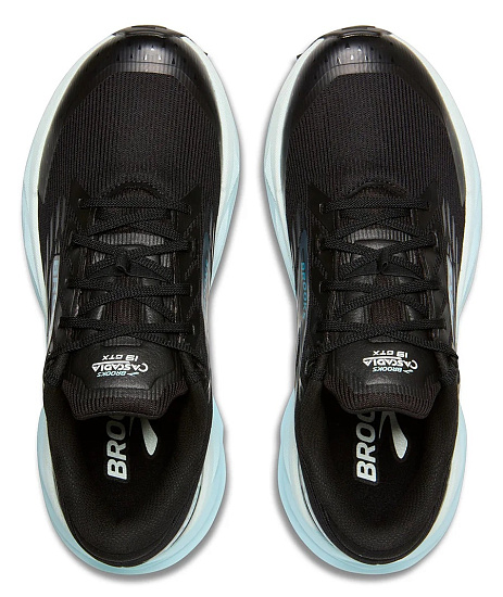 Кроссовки женские Brooks Cascadia 19 Gtx Black/Ebony/Blue Flower - Фото 5 большая