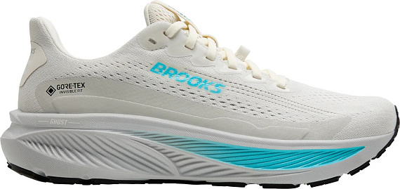 Кроссовки женские Brooks Ghost 17 Gtx Coconut/Oyster/Blue - Фото 1 большая