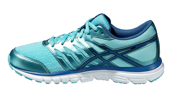 Кроссовки женские ASICS GEL-ZARACA 4 БИРЮЗОВЫЙ/СЕРОВАТО-СИНИЙ/ЧЕРНЫЙ - Фото 4 большая