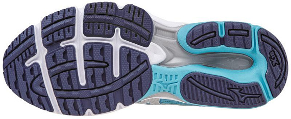 Кроссовки женские Mizuno Wave Legend 3 blue/silver - Фото 3 большая