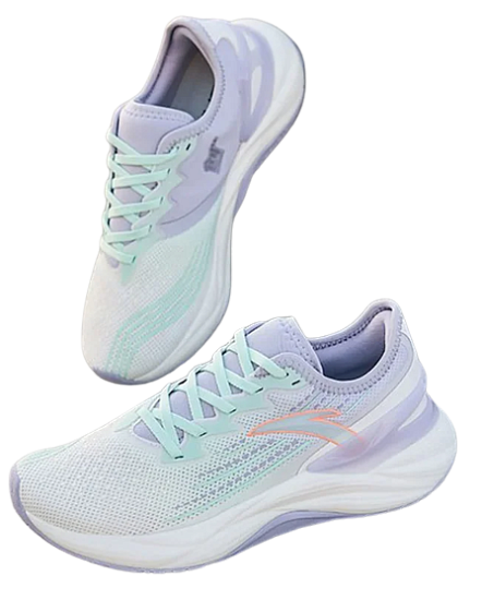 Кроссовки женские Anta A-Troon Ivory White/Ice Pink Blue/Lilac Grey - Фото 2 большая