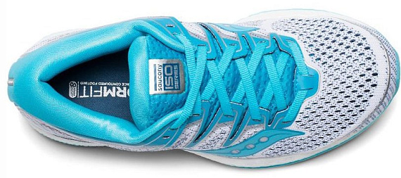 Кроссовки женские Saucony Triumph Iso 5 White/Blue - Фото 3 большая