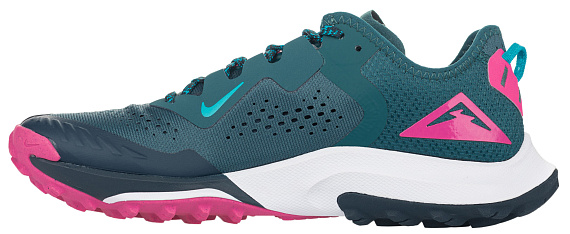 Кроссовки женские Nike Air Zoom Terra Kiger 7 Dark Teal Green/Armory Navy/Pink Glow/Turquoise Blue - Фото 5 большая