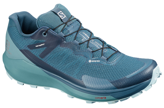 Кроссовки женские Salomon Sense Ride 3 GTX Invis. Fit Indian Teal/Smoke Blue/Angel Falls - Фото 1 большая