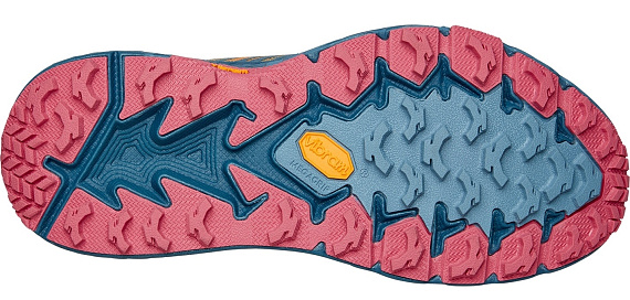 Кроссовки женские Hoka Speedgoat 4 Saffron/Provincial Blue - Фото 8 большая