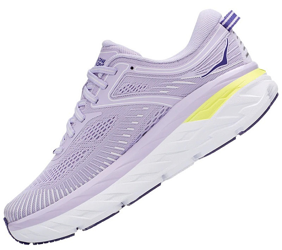 Кроссовки женские Hoka Bondi 7 Purple Heather/Clematis Blue - Фото 4 большая
