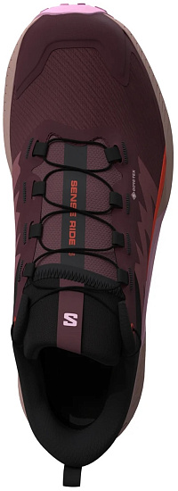 Кроссовки женские Salomon Sense Ride 5 Gtx Catawba Grape/Orchid Bouquet/Cherry Tomato - Фото 3 большая