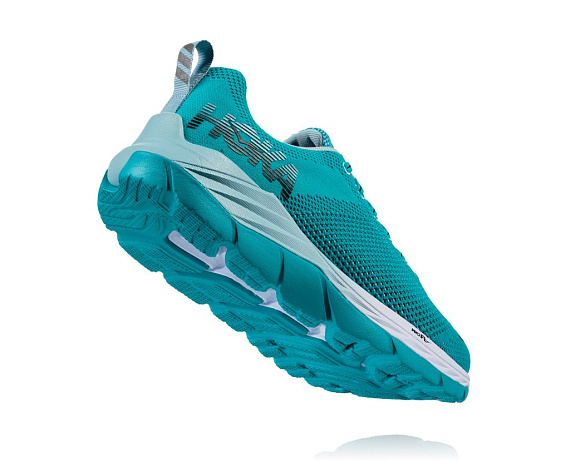 Кроссовки женские Hoka Mach Bluebird/White - Фото 3 большая
