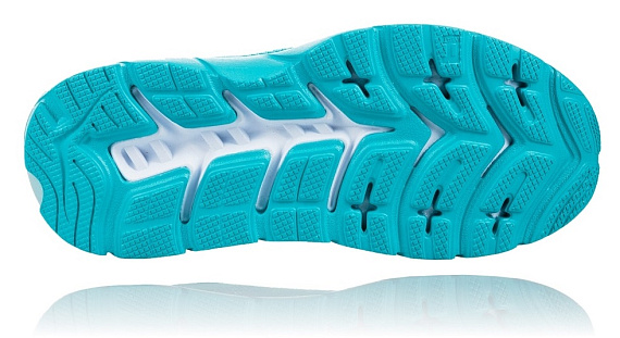 Кроссовки женские Hoka Mach Bluebird/White - Фото 5 большая