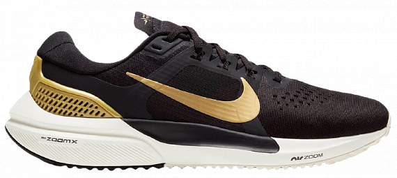 Кроссовки женские Nike Air Zoom Vomero 15 Oil Grey/Ivory/Platinum Tint/Metallic Gold - Фото 1 большая