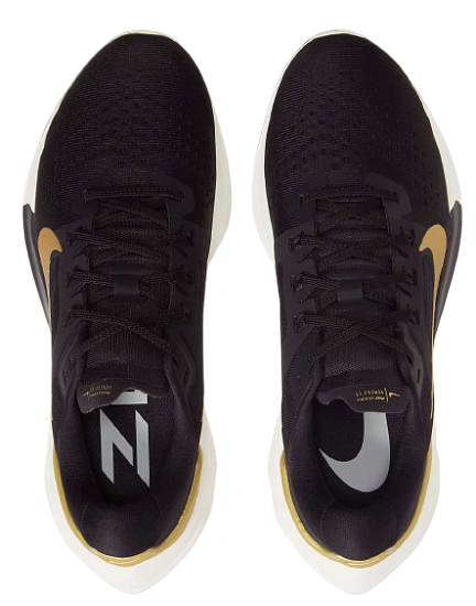 Кроссовки женские Nike Air Zoom Vomero 15 Oil Grey/Ivory/Platinum Tint/Metallic Gold - Фото 3 большая