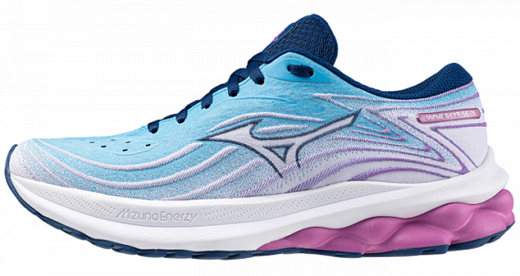 Кроссовки женские Mizuno Wave Skyrise 5 Swim Cap/Navy Peony/Hyacinth - Фото 1 большая