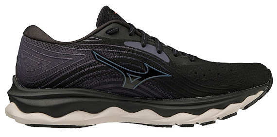 Кроссовки женские Mizuno Wave Sky 6 Orange/Black - Фото 2 большая