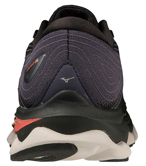 Кроссовки женские Mizuno Wave Sky 6 Orange/Black - Фото 4 большая