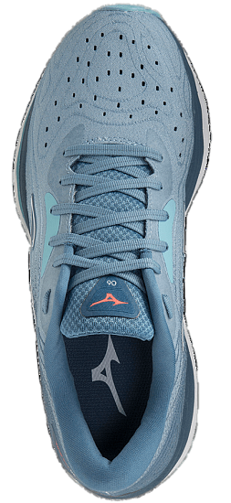 Кроссовки женские Mizuno Wave Sky 6 BlueShadow/Wht/MBlue - Фото 3 большая