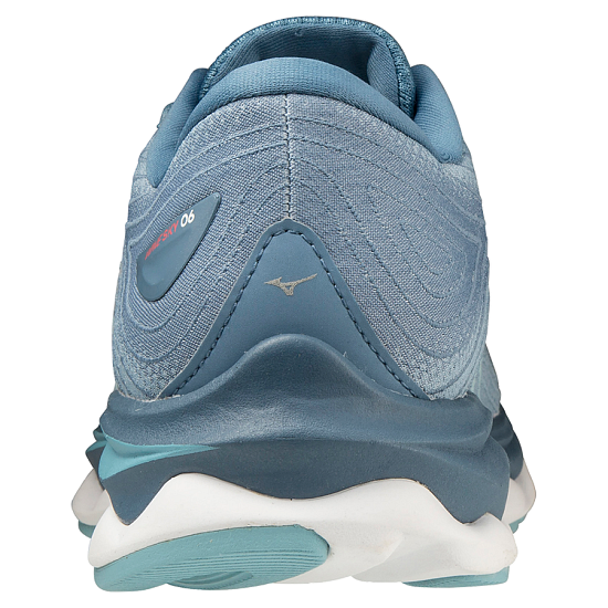 Кроссовки женские Mizuno Wave Sky 6 BlueShadow/Wht/MBlue - Фото 4 большая
