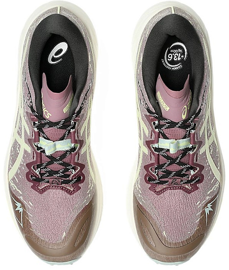 Кроссовки женские ASICS Fuji Lite 5 Purple Oxide/Huddle Yellow - Фото 4 большая