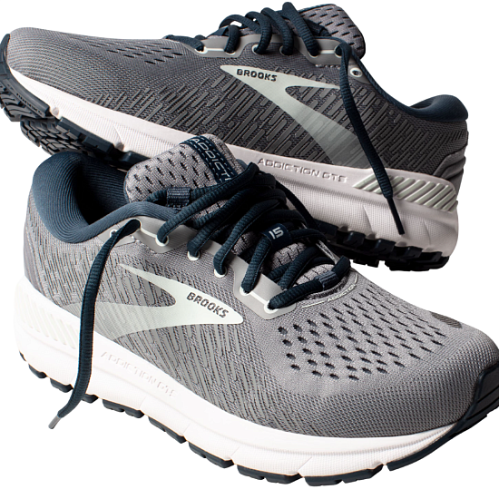 Кроссовки женские Brooks Addiction Gts 15 W Grey/Navy/Aqua - Фото 3 большая