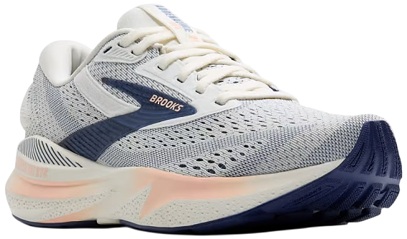 Кроссовки женские Brooks Adrenaline Gts 24 Grey/Blue Ribbon/Peach - Фото 2 большая