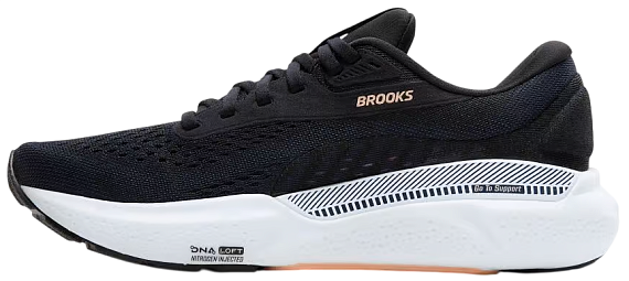 Кроссовки женские Brooks Adrenaline Gts 24 Black/Peach/Peacoat - Фото 3 большая